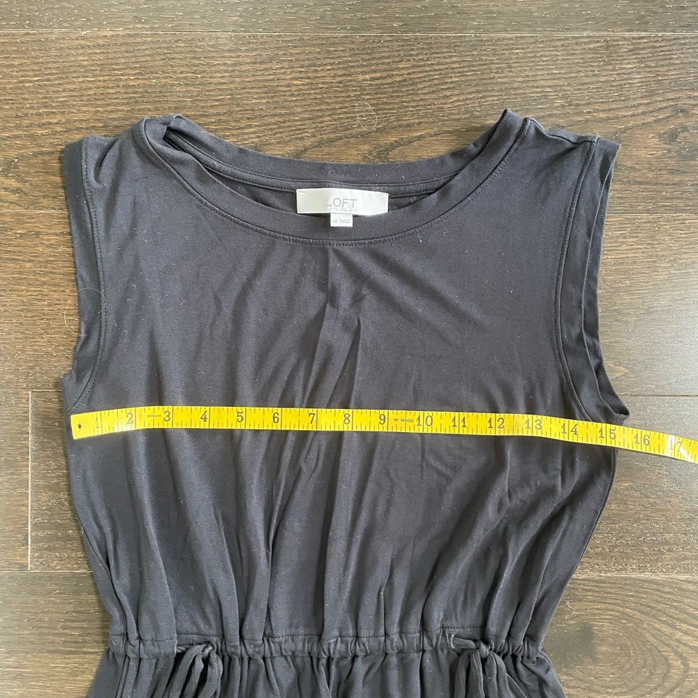 LOFT Black Midi Tank Dress - Picture 4 of 7